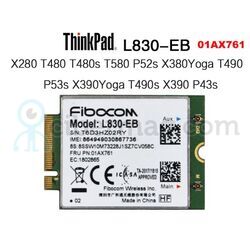 4G(LTE) модем M.2 для Lenovo Fibocom L830-EB 4G LTE (01AX761)