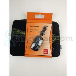 Сумка для ноутбука  або  планшета Dicota Subnotebook Set Flower 7"-10.2" Black + Mouse (B22608B)