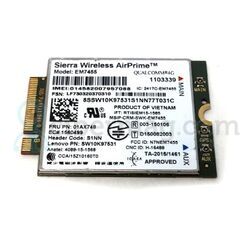 LENOVO THINKPAD EM7455 4G LTE MOBILE BROADBAND (SW10K97531) FRU:01AX748
