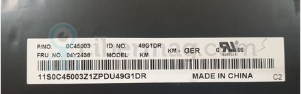 Клавиатура Lenovo ThinkPad L540 49G1DR, 04Y2438 (оригинал)