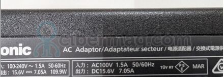 Блок Питания для ноутбуков Panasonic 15.6V 7.05A 109.9W 5.5*2.5 (оригінальний)