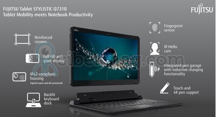 Защищенный планшет Fujitsu STYLISTIC Q7310 16Gb SSD 500Gb MIL-STD-810H и IP42
