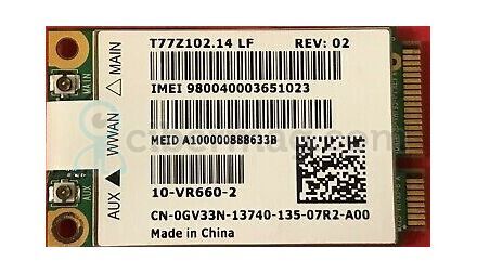 DELL GV33N Mini PCIe T77z102.14 LF Wireless WWAN Card