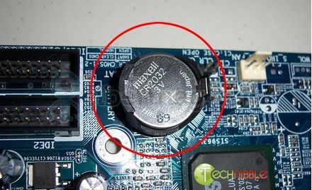 Замена батареи питания CMOS