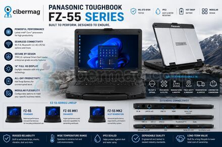 Panasonic Toughbook FZ-55 mk1 IP53 MIL-STD 810H