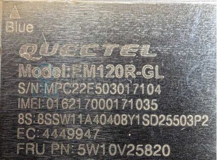 модем EM120R-GL wwan lte 4g для 600mbps quectel em120r-gl 5w10v25820 lenovo gen2