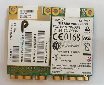 Sierra Wireless WWAN Adapter Gobi 2000 T77Z102.03 LF 3G GPS