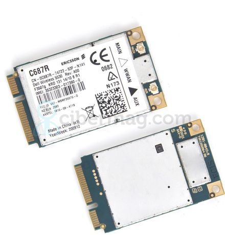 Dell Wireless 5530 HSPA 3G GPS Mini-Card WWAN Ericsson F3507G C687R E6