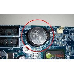Заміна батарейки живлення cmos