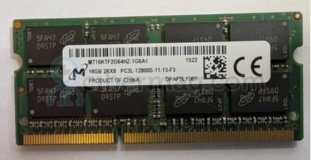 Оперативна пам'ять SODIMM DDR3 16 Gb