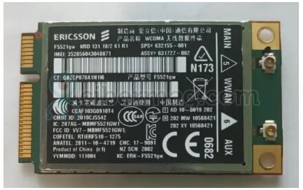 3G-модем для ноутбука Hp Ericsson F5521gw