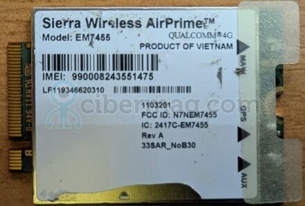 EM7455 4G LTE GPS MOBILE BROADBAND сумісний з Panasonic Getac Fujitsu Dell