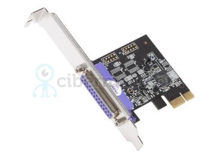 PEX1P 1 Port PCI Express Dual Profile Parallel Adapter Card - SPP/EPP/ECP - 2x DB25 IEEE 1284 PCIe Parallel Card
